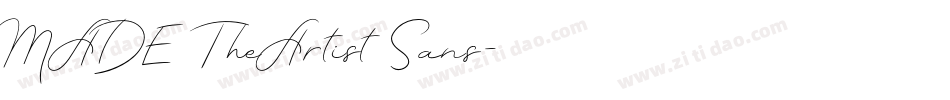 MADE TheArtist Sans字体转换